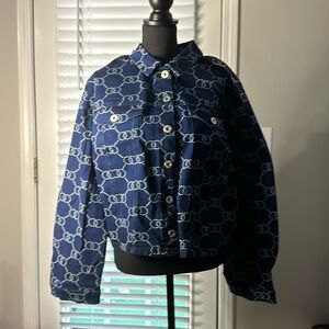 Blue Jean jacket with matching pants